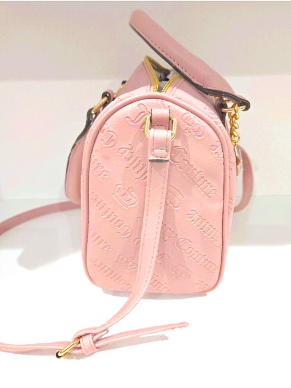 Juicy Couture "Not Your Babe" Blush Pink Satchel/Crossbody NWT - Picture 9 of 12